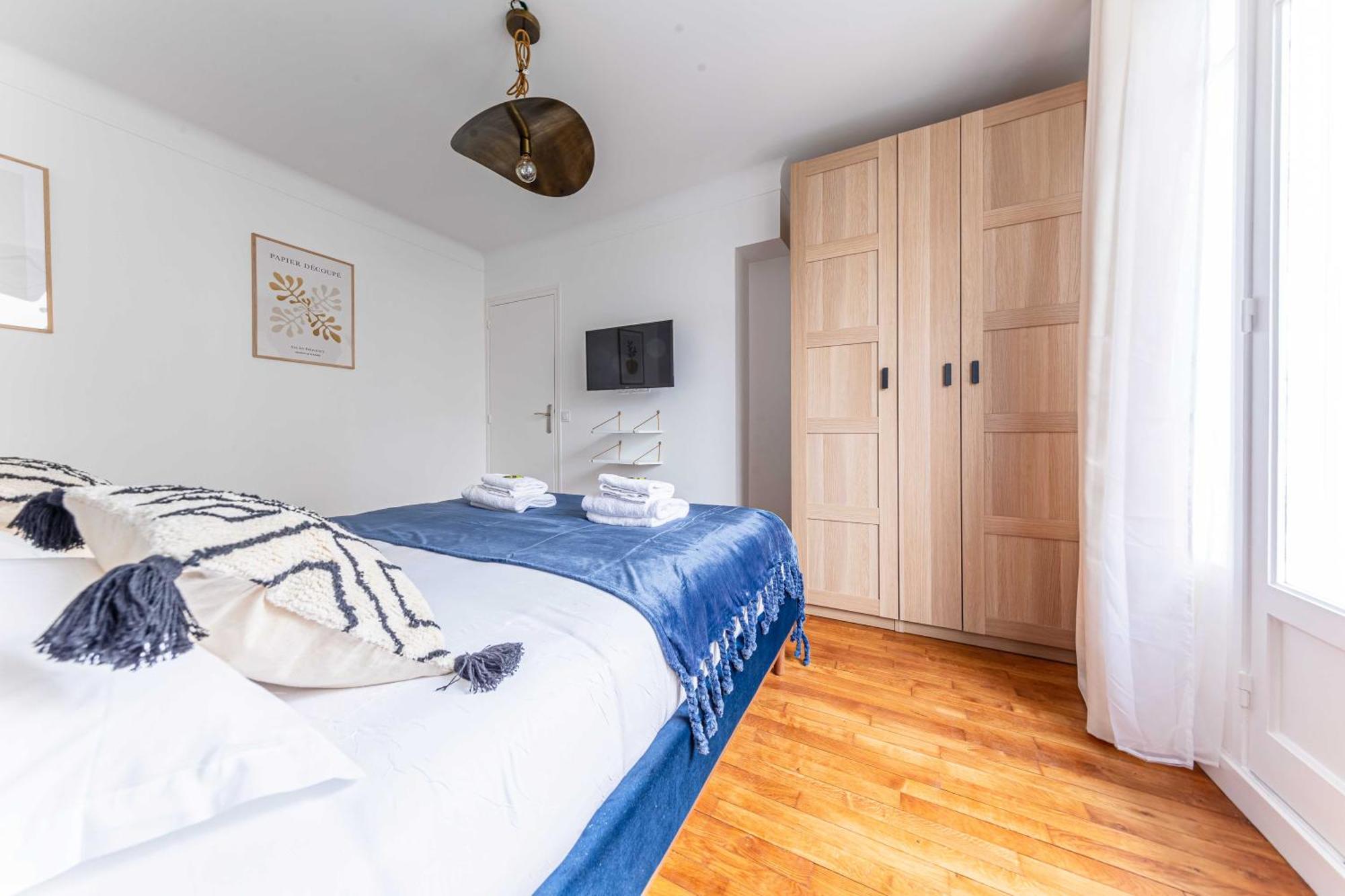 Bright & Charming Apartment - 1Br-4P - Montmartre Paris Exteriör bild